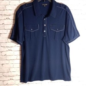 Express Stylish 2 Pocket dressy polo XL